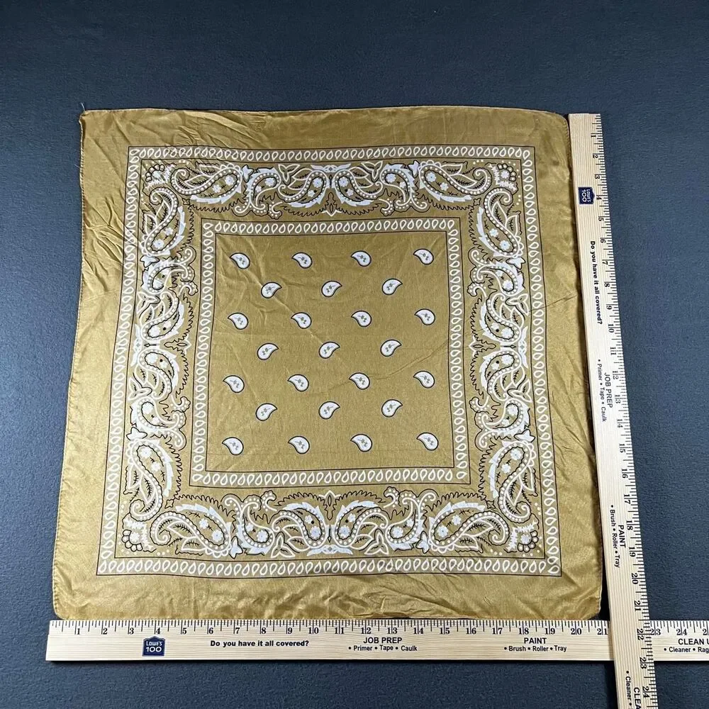 Unbranded Men's Yellow and Gold Scarf-wraps